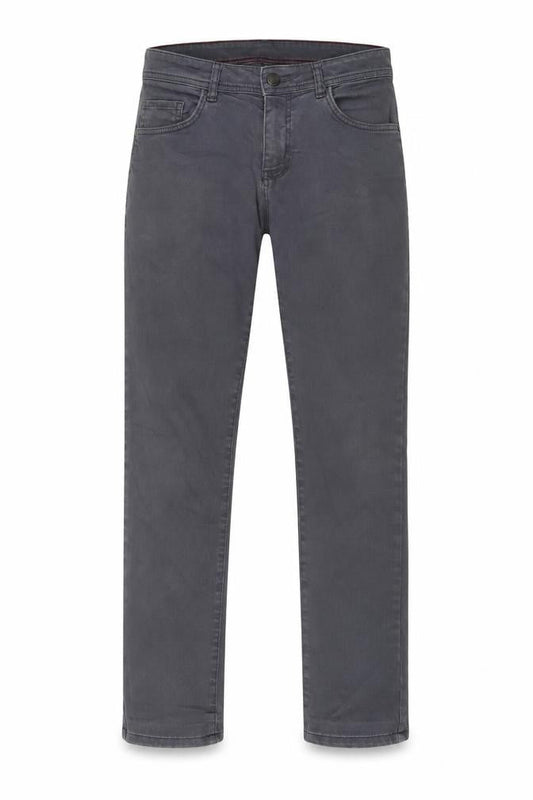 ALTINYILDIZ Mens Grey Cotton Straight Jeans Size 30 in L30 in Regular Zip