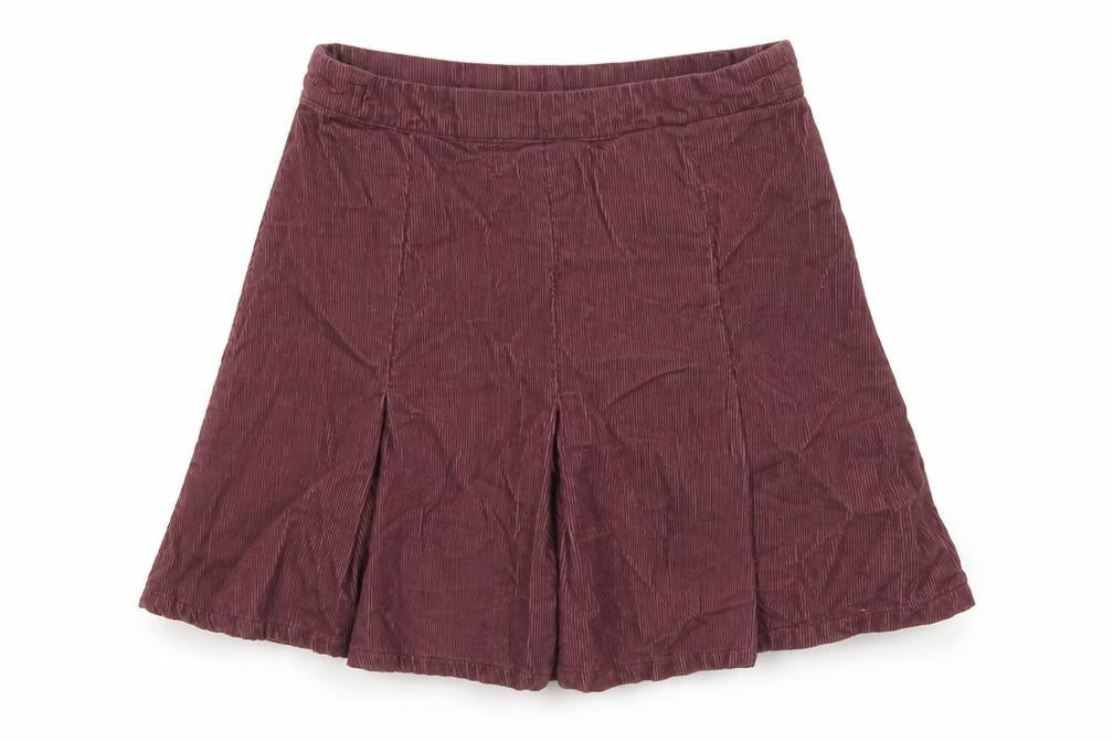 NEXT Girls Pink Cotton A-Line Skirt Size 9 Years Regular Zip - Pleated
