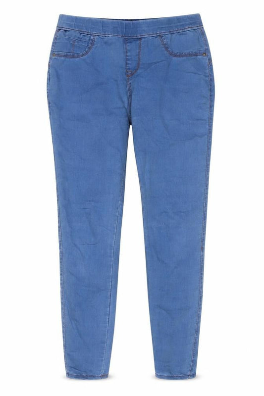 Denim & Co. Womens Blue Cotton Jegging Jeans Size 10 L29 in Regular