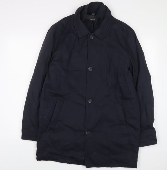 (un) bias Mens Blue Jacket Coat Size S Zip - Pockets