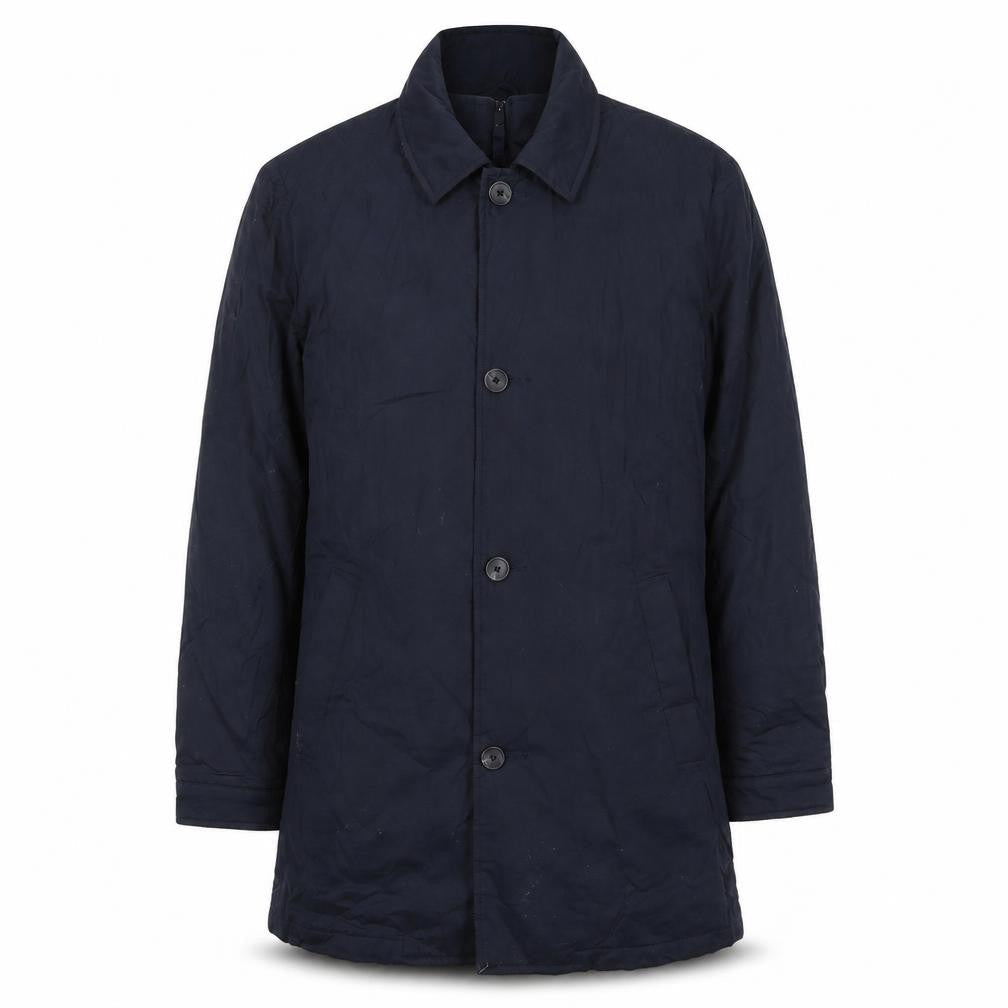(un) bias Mens Blue Jacket Coat Size S Zip - Pockets