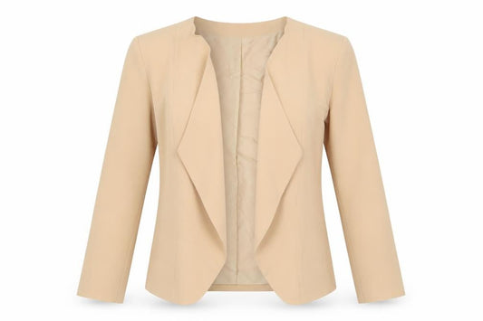 Oasis Womens Beige Jacket Blazer Size 10 - Open