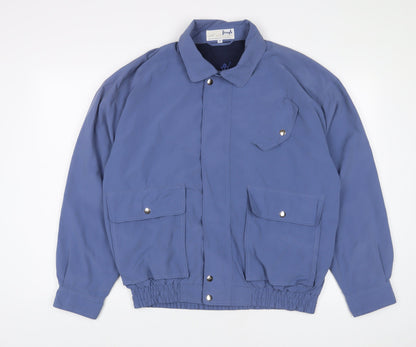 Pringle Mens Blue Jacket Size M Zip - Pockets