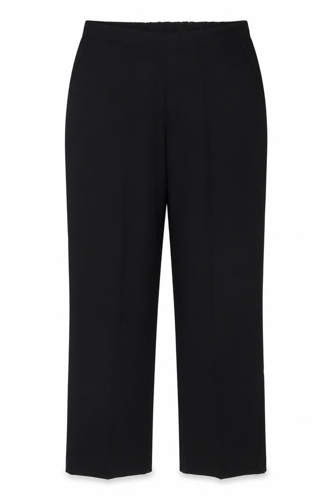 Bonmarché Womens Black Polyester Trousers Size 14 L26 in Regular
