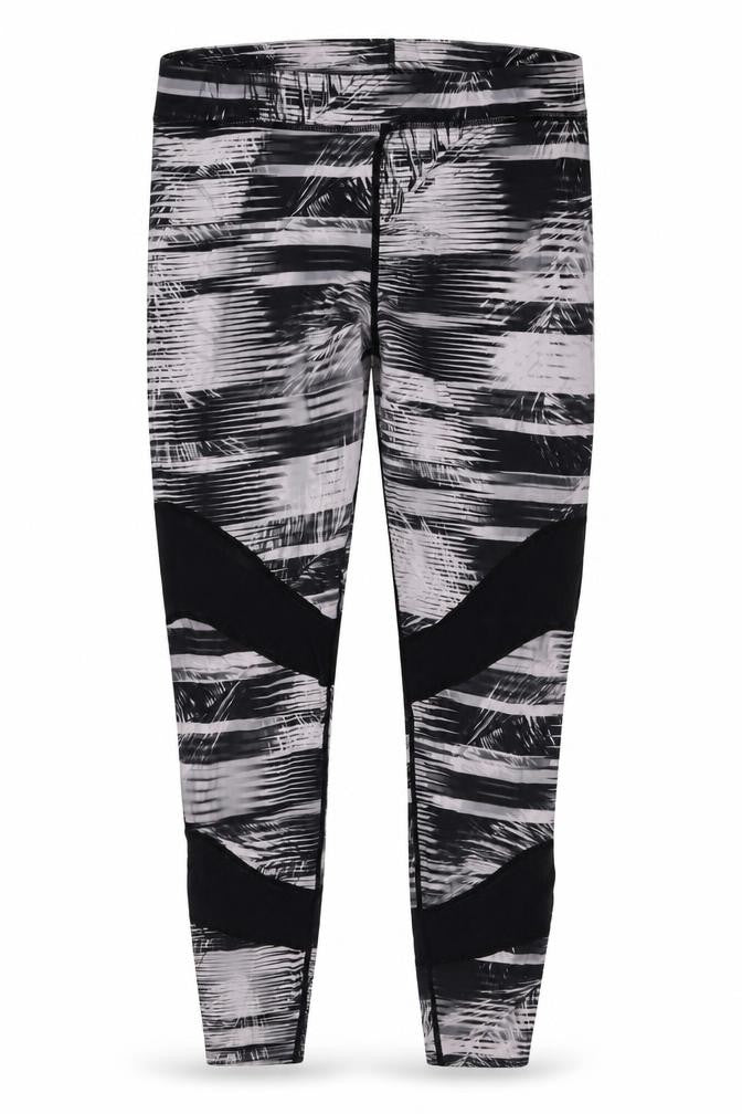 Label Lab Womens Multicoloured Geometric Polyester Compression Leggings Size S L26 in Regular Pullover