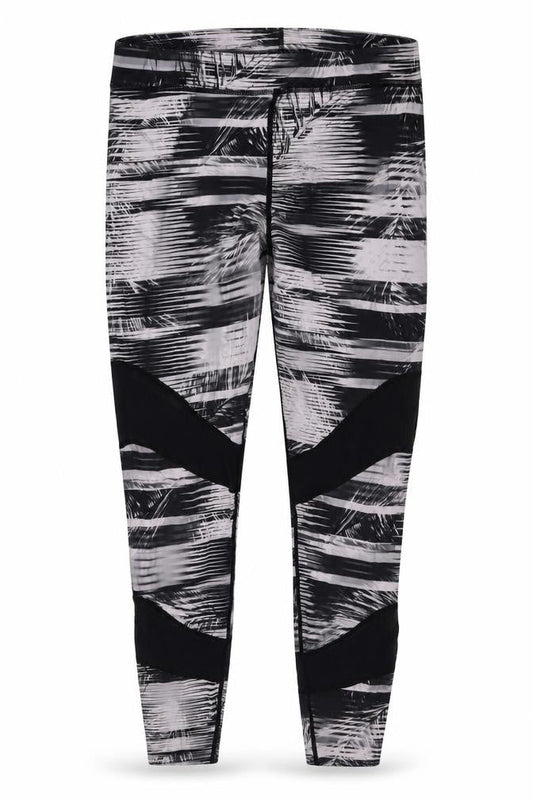 Label Lab Womens Multicoloured Geometric Polyester Compression Leggings Size S L26 in Regular Pullover