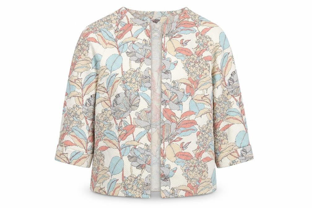 Marks & Spencer Womens Multicoloured Floral Jacket Blazer Size 12
