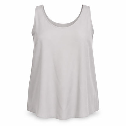 Arcadia Womens Grey Polyester Basic Tank Size 18 Round Neck