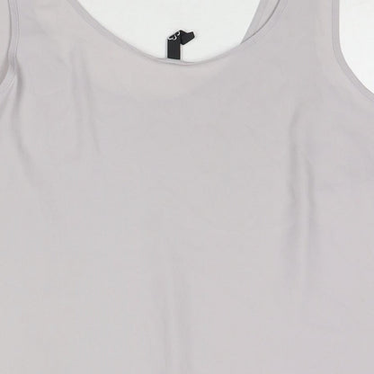 Arcadia Womens Grey Polyester Basic Tank Size 18 Round Neck