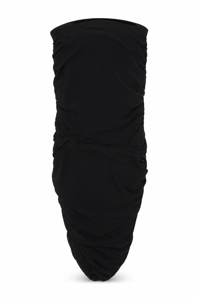 PRETTYLITTLETHING Womens Black Polyester Bandage Skirt Size 8