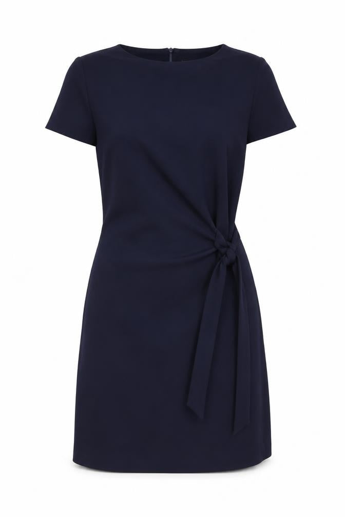 Phase Eight Womens Blue Polyester A-Line Size 12 Round Neck Zip
