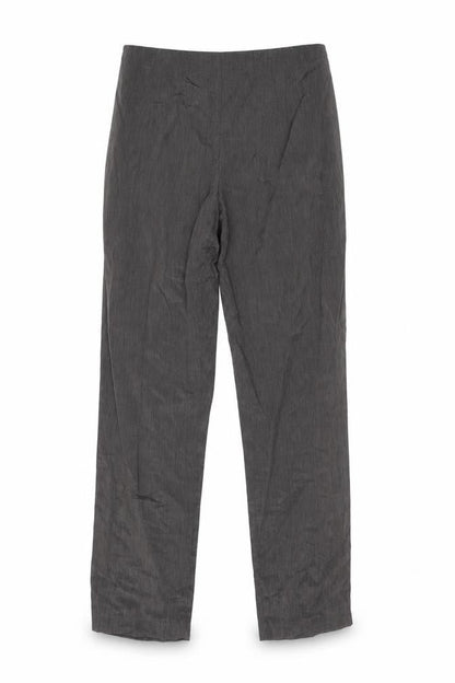 Wallis Womens Grey Polyester Trousers Size 8 L26 in Regular Zip