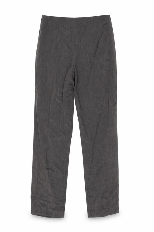 Wallis Womens Grey Polyester Trousers Size 8 L26 in Regular Zip