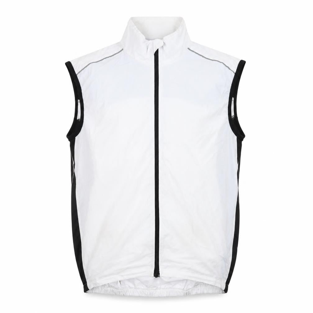 FDX Mens White Gilet Jacket Size M Zip