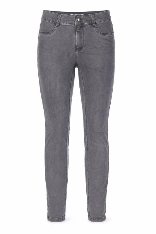 Dorothy Perkins Womens Grey Cotton Skinny Jeans Size 8 L28 in Regular Zip