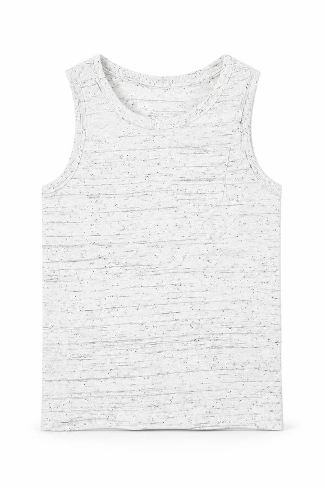 Next Boys Grey Cotton Basic Tank Size 5 Years Crew Neck - Pocket