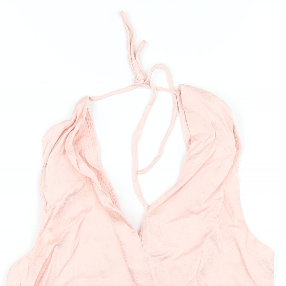 Everlane Womens Pink Viscose Basic Tank Size S V-Neck