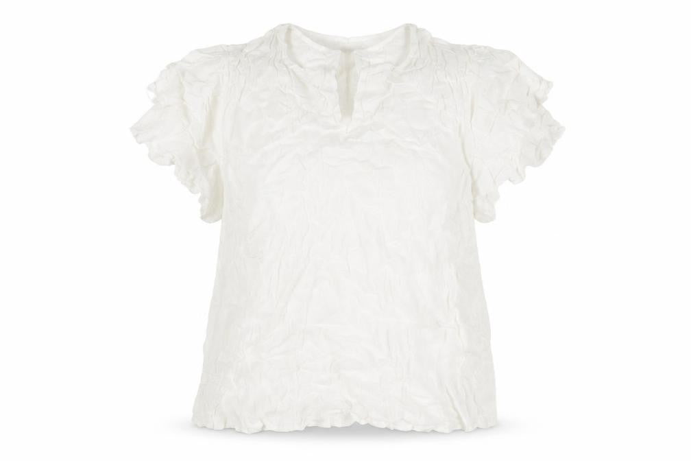 Together Womens Ivory Viscose Basic T-Shirt Size 14 V-Neck