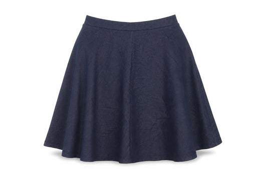 Dorothy Perkins Womens Blue Cotton Skater Skirt Size 6