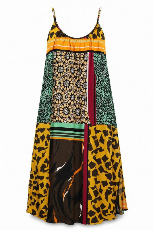Next Womens Multicoloured Geometric Polyester Maxi Size 10 Scoop Neck Pullover