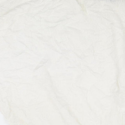 Dorothy Perkins Womens White Polyester Basic Blouse Size 10 Off the Shoulder