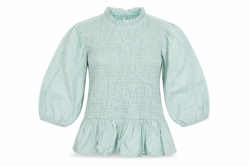 Boohoo Womens Green Cotton Basic T-Shirt Size 8 Round Neck