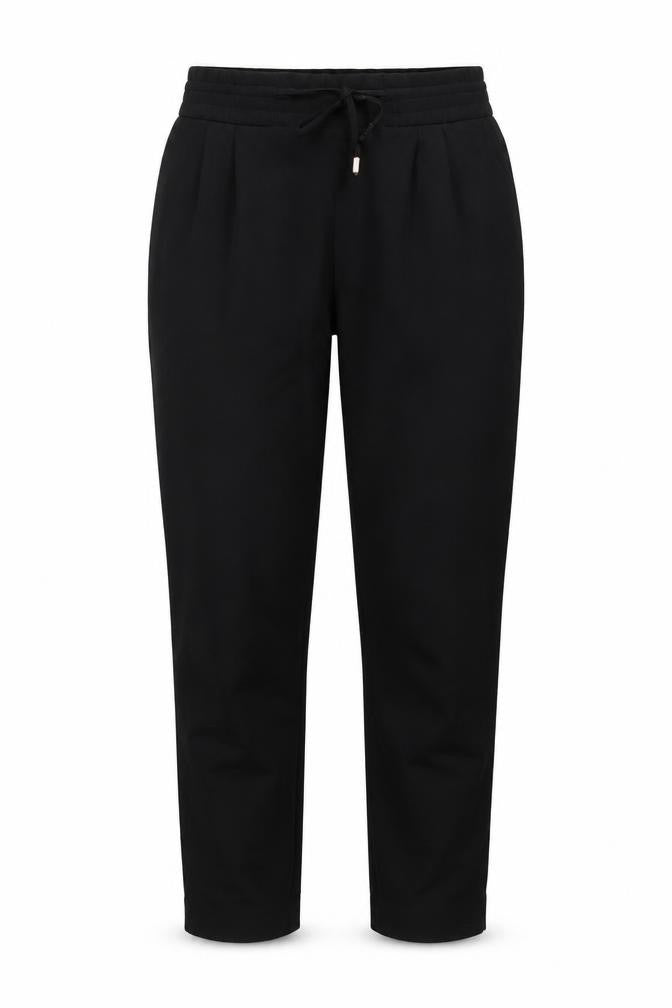Zara Womens Black Polyester Trousers Size XS L27.5 in Regular Drawstring