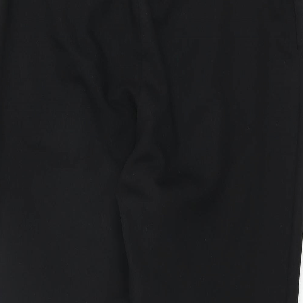 Zara Womens Black Polyester Trousers Size XS L27.5 in Regular Drawstring