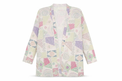 Stephen Y Womens Multicoloured Geometric Jacket Size M
