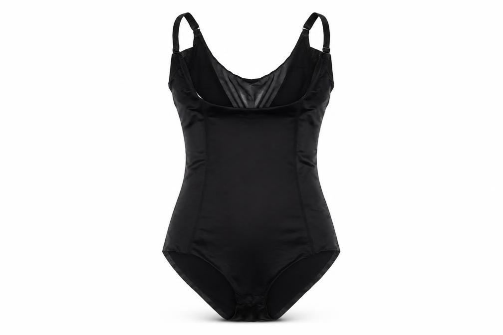 Debenhams Womens Black Polyamide Bodysuit One-Piece Size 8 Snap