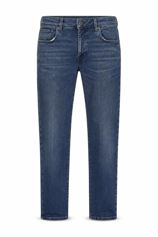 Selected Mens Blue Cotton Skinny Jeans Size 33 in L28 in Regular Button