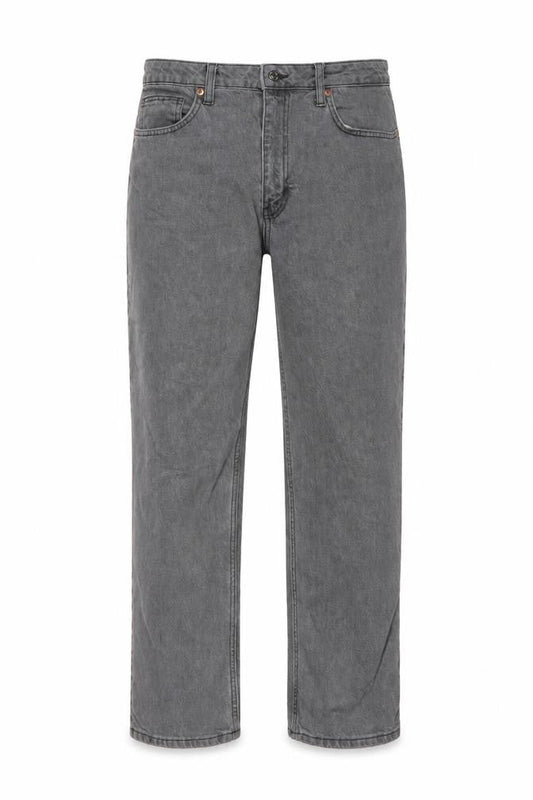 H&M Mens Grey Cotton Straight Jeans Size 32 in L27 in Regular Button - Vintage