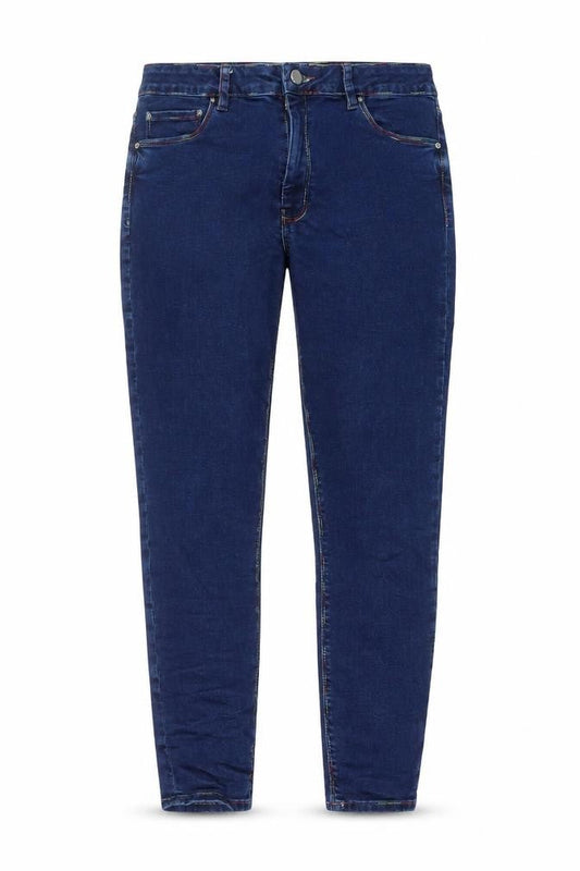 ASOS Womens Blue Cotton Skinny Jeans Size 32 in L25 in Regular Button