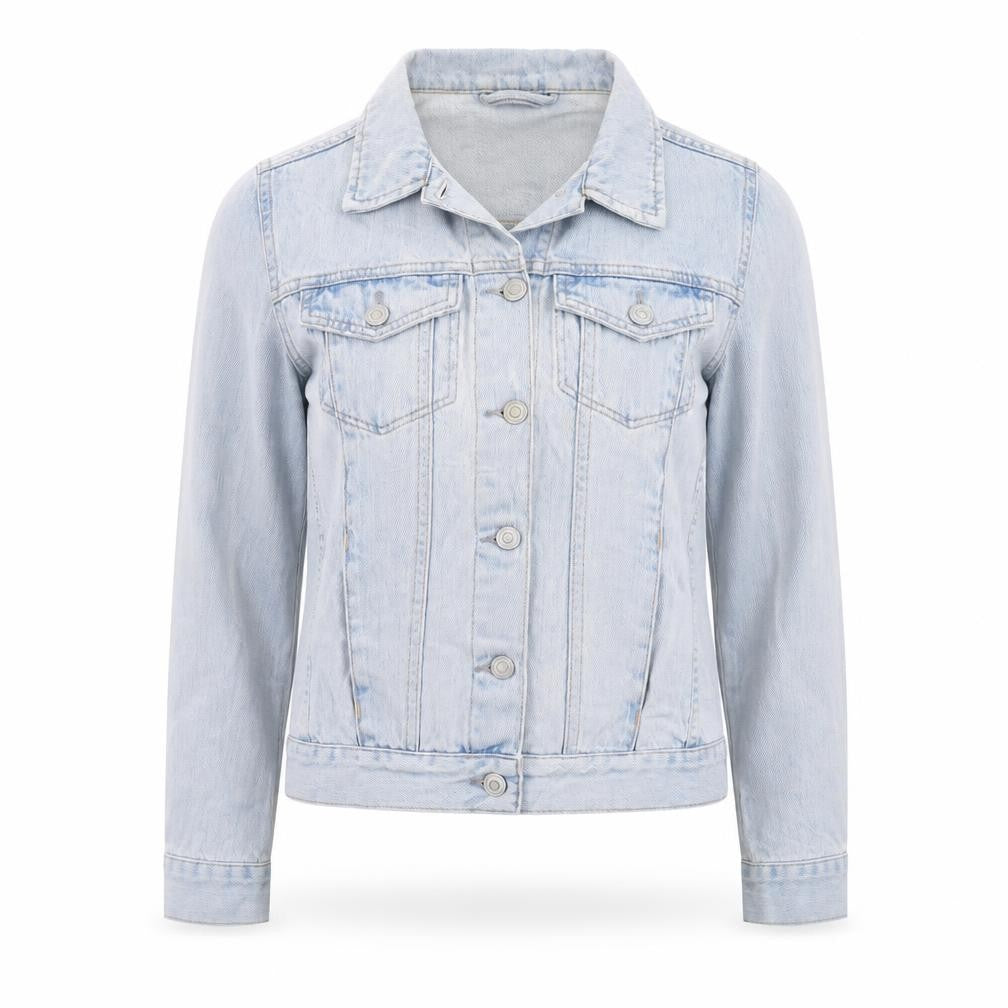 Topshop Womens Blue Jacket Size 8 Button