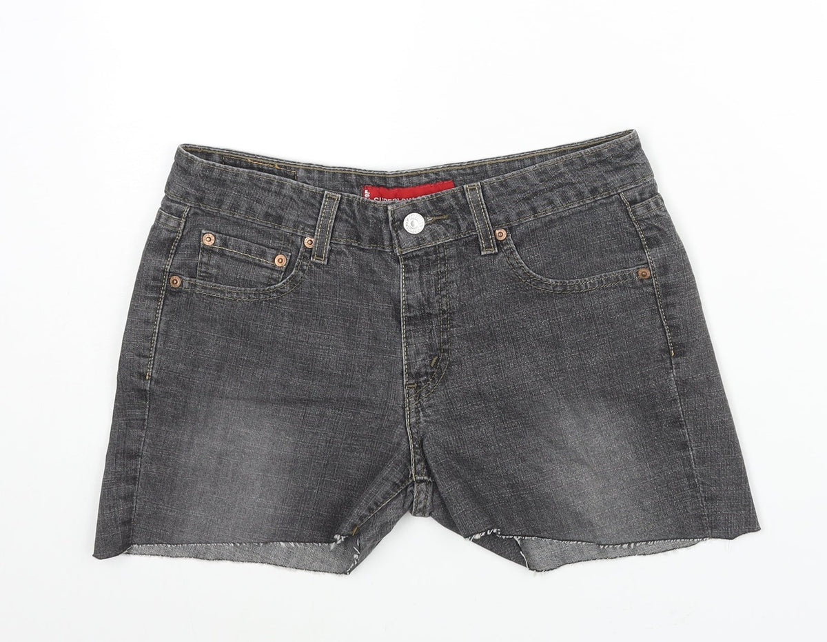 Levi's Womens Grey Cotton Capri Jeans Size 30 in Regular Zip