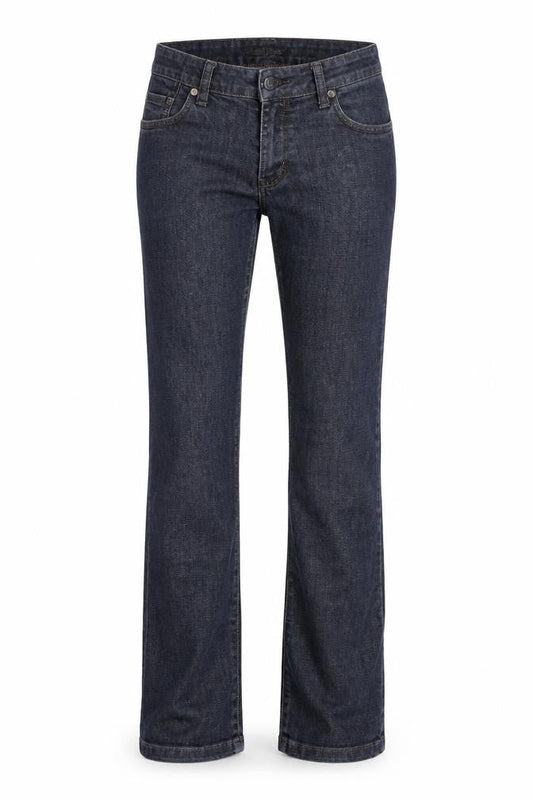 Gold SK Womens Blue Cotton Straight Jeans Size 28 in L32 in Regular Zip