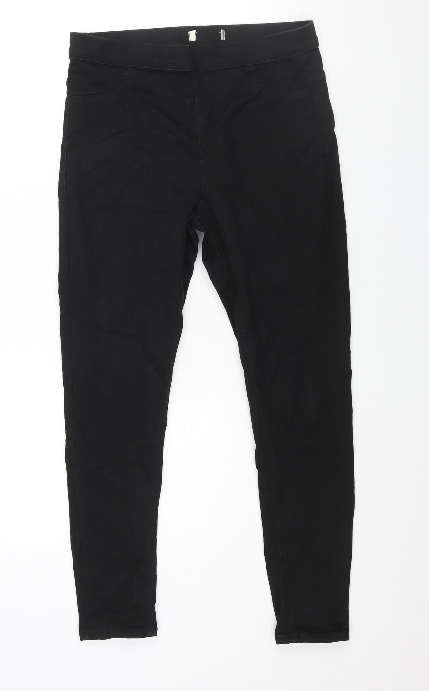 Marks and Spencer Womens Black Cotton Skinny Jeans Size 30 in L26 in Regular