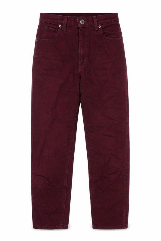 Liz Caliborne Womens Red Cotton Mom Jeans Size 6 L27 in Regular Zip