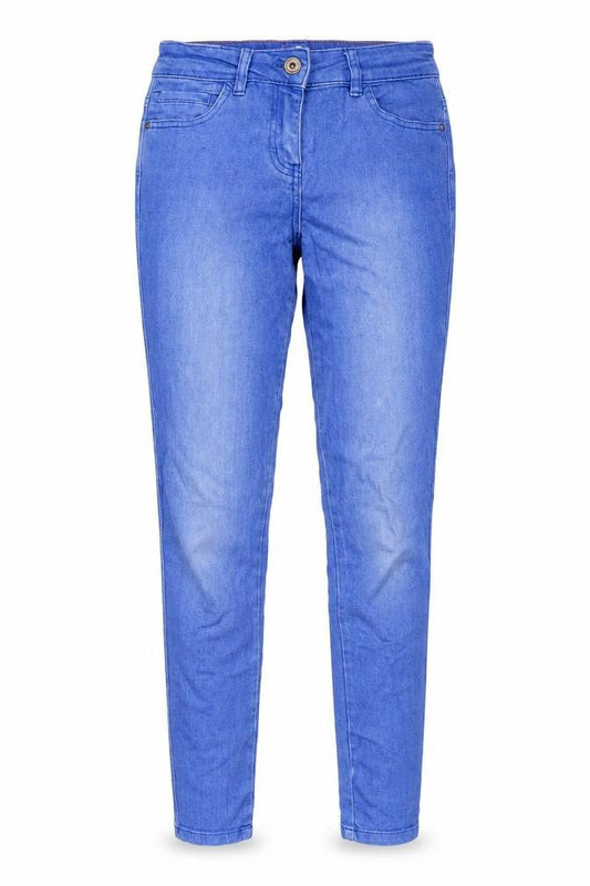 TU Womens Blue Cotton Skinny Jeans Size 10 L30 in Regular Zip