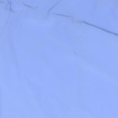 St Michael Womens Blue Polyester Basic Button-Up Size 10 Collared