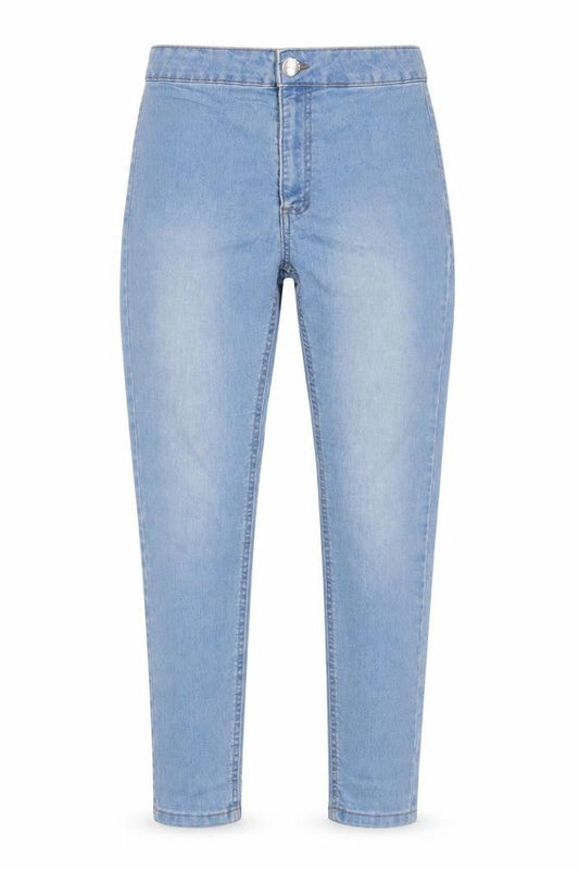 Cotton On Womens Blue Cotton Capri Jeans Size 8 L25 in Regular Zip