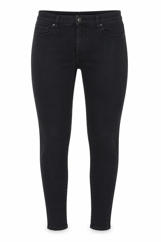 Denim & Co. Womens Black Cotton Skinny Jeans Size 14 L31 in Regular Zip