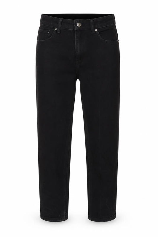 ASOS Womens Black Cotton Straight Jeans Size 28 in L30 in Regular Zip
