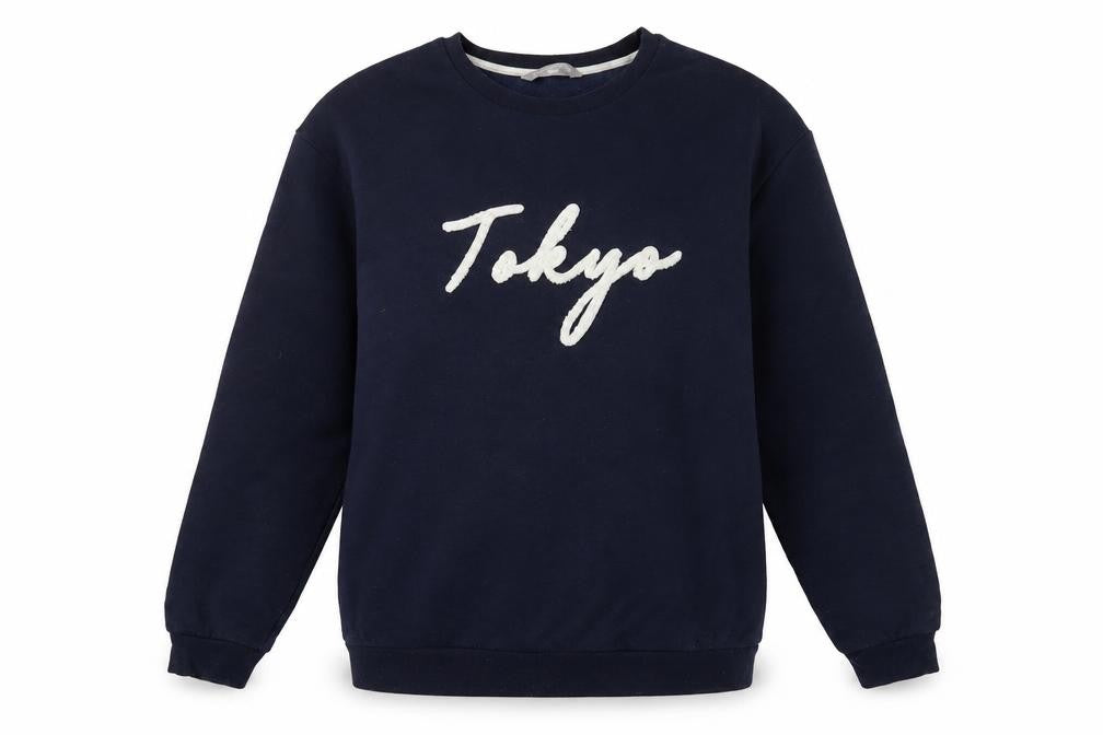Red Herring Womens Blue Cotton Pullover Sweatshirt Size 12 Pullover - Tokyo