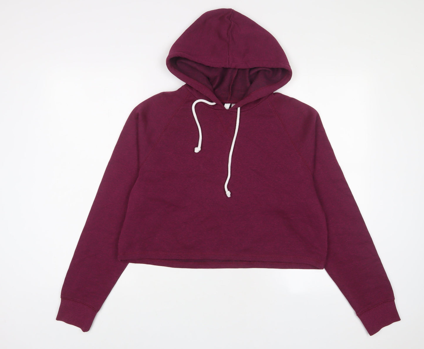 H&M Womens Purple Polyester Pullover Hoodie Size M Pullover