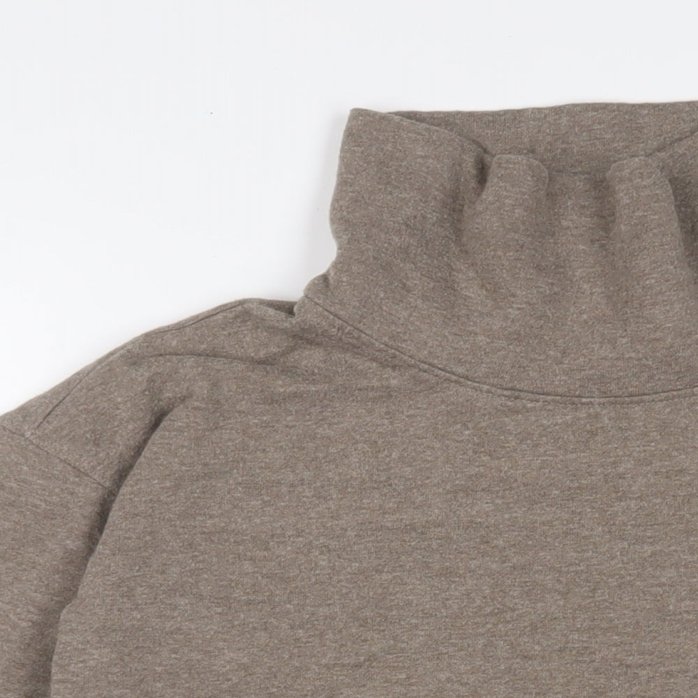 Donna Karan Womens Brown Cotton Pullover Sweatshirt Size XS Pullover - Logo