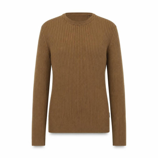 Tiger of Sweden Womens Brown Crew Neck Cotton Pullover Jumper Size S - Stretch