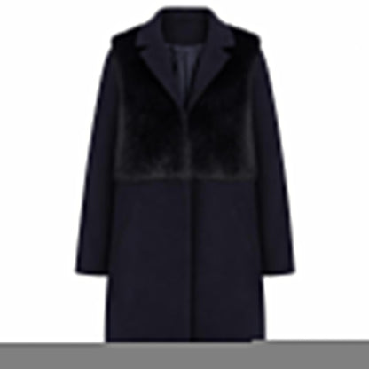 Topshop Womens Blue Overcoat Coat Size 6 Snap