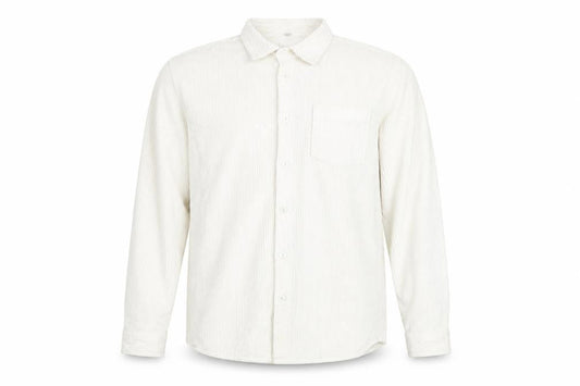 River Island Mens White Cotton Button-Up Size M Collared Button