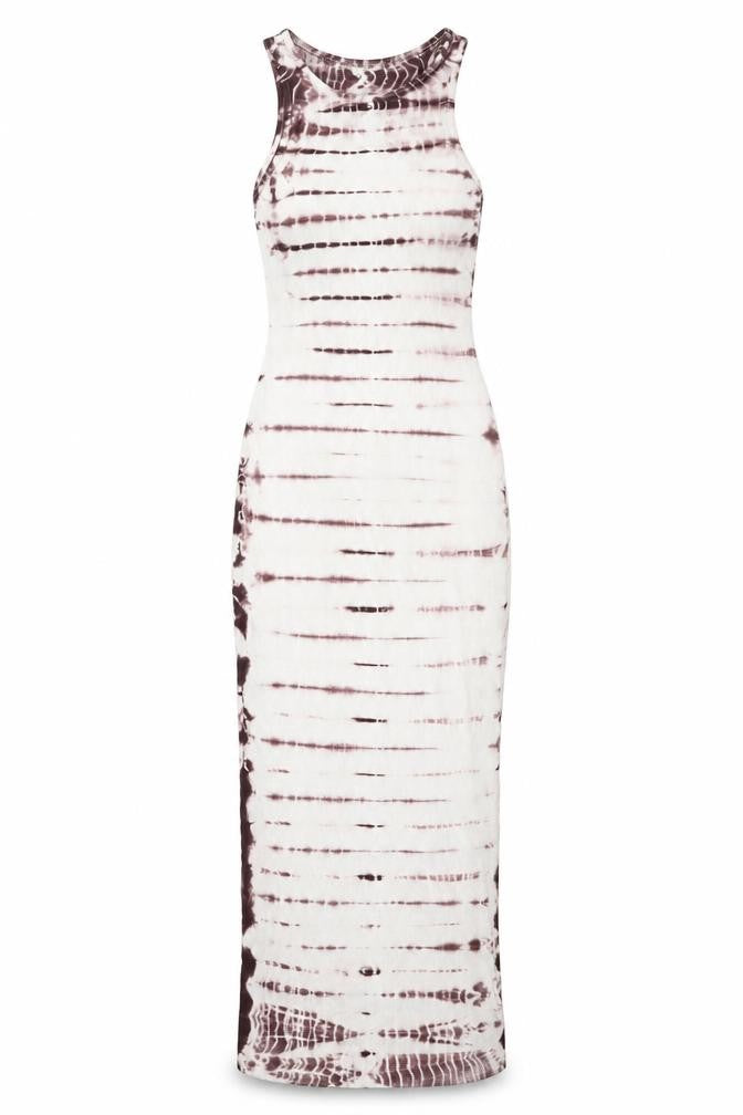 Weekday Womens White Colourblock Cotton Bodycon Size XS Round Neck Pullover - Tie-dye